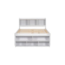 Bed With Bookcase Headboard, Under Bed Storage Drawers And Bed End Storage Case by HouseOfZazla