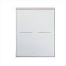 Double Sliding Shower Door, Semi-Frameless Bypass Bathroom Sliding Door With 1/4" (6 Mm) Tempered Glass For Walk-In Shower by HouseOfZazla