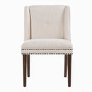 Light Luxury Rivet Upholstered Dining Chair Set of 2 by HouseOfZazla