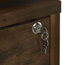 Geary - 3 Shelf Bookcase With USB Charging And Lockable Top Drawer by HouseOfZazla