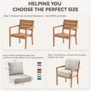 6" Thicker Outdoor Chair Cushion Set - Waterproof & Durable