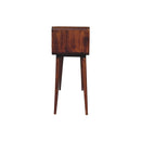 Solid Wood Triple Curved Chestnut Console Table
