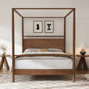 Canopy Bed Frame With 4 Posters by HouseOfZazla