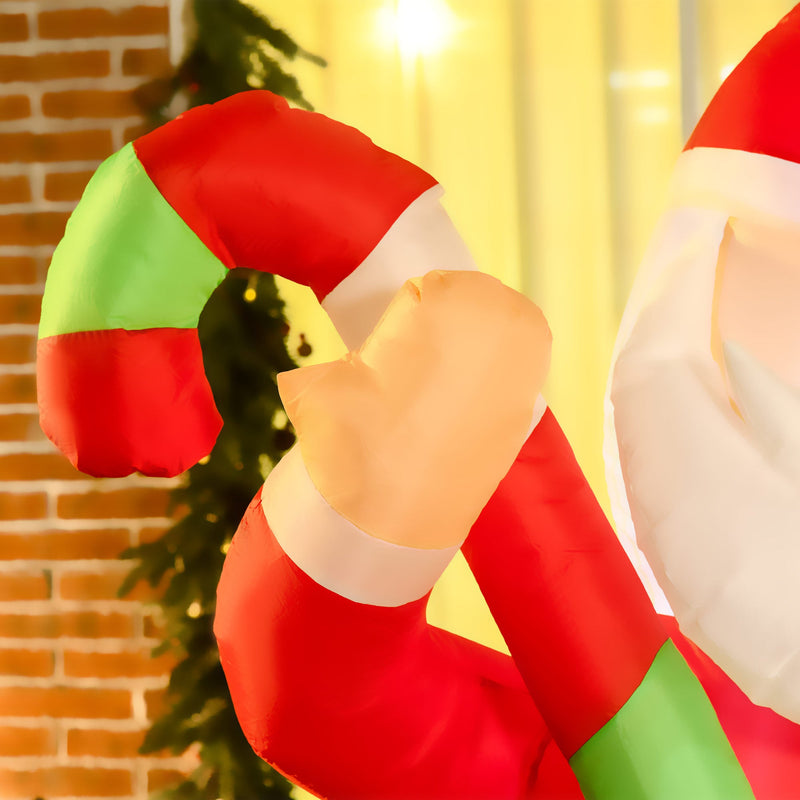 HOMCOM 6ft Christmas Inflatables Outdoor Decorations, photo 2 of 8