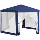Outsunny 13' x 11' Outdoor Party Tent with Protective Mesh Sidewalls by HouseOfZazla
