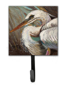 White Egret Leash or Key Holder Wall Hooks, Key Hooks Holder, Coat Rack Wall Mount, Coat Hooks, Hooks for Hanging Keys, Towels, Aprons, Leashes