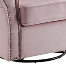 Tamaki Glider Chair With Swivel - Pink