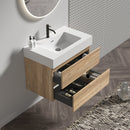 Grace 30 Rough Oak Wall-Mounted Bathroom Vanity by HouseOfZazla