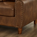 Breathable Faux Leather Sofa For Living Room