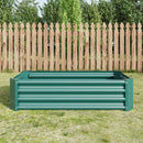 Metal Raised Garden Bed, Rectangle Raised Planter 4×2×1ft by HouseOfZazla