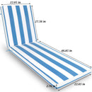 2 Pieces Set Outdoor Lounge Chair Cushion Replacement Patio Furniture Seat by HouseOfZazla