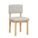 Dining Table Set With 6 Upholstered Chairs, Rectangular Table With Cutout Legs by HouseOfZazla