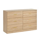 Modern 6-Drawer Dresser