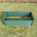 Metal Raised Garden Bed, Rectangle Raised Planter 4×2×1ft by HouseOfZazla