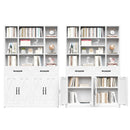 Industrial Bookcase Tall With Adjustable Shelves, Drawers & Doors by HouseOfZazla