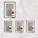 26x20 inch Bathroom Medicine Cabinet with LED Mirror, Anti-Fog, Waterproof, 3000K~6000K Single Door Lighted Bathroom Cabinet with Touch Swich, Dimmable, Recessed or Surface Mount (Right Door)