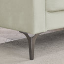 3 Piece Living Room Sofa Set, including 3-Seater Sofa, Loveseat and Sofa Chair, with Two Small Pillows, Corduroy Beige