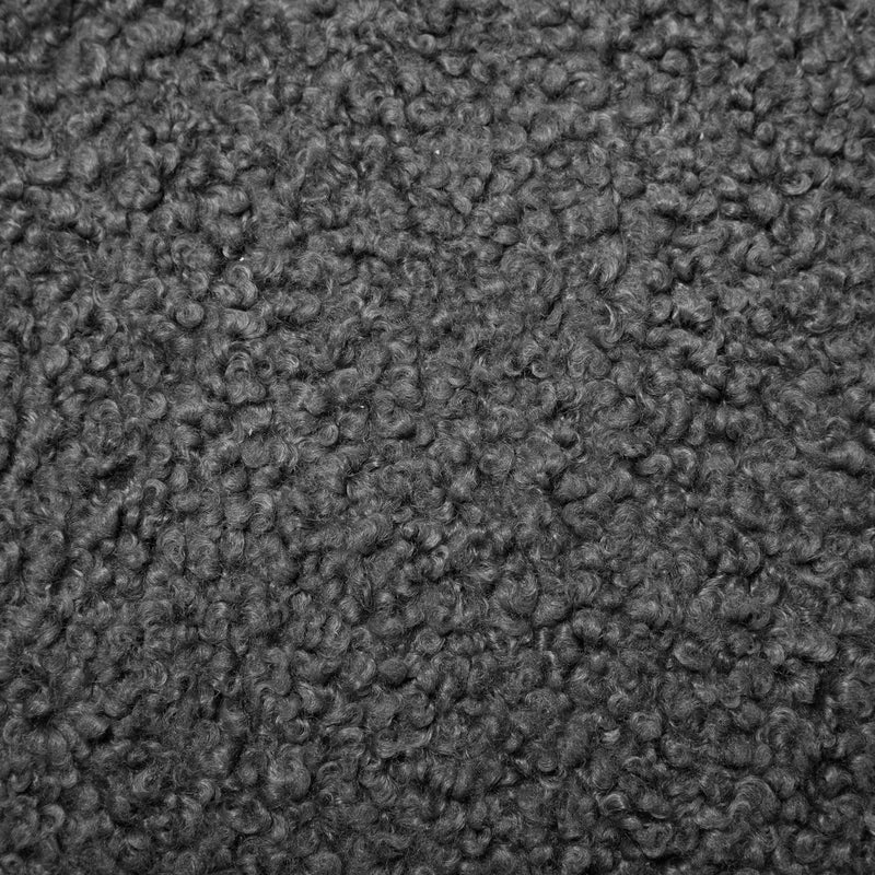 87.7" Sectional Sofa Cozy Teddy Fleece Fabric Sectional Sofa Couch with Two USB Ports a Movable Storage Ottoman and Two Lumbar Pillows for Living Room, Gray