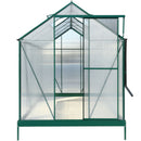 Polycarbonate house, Heavy Duty Outdoor Aluminum Walk-In House Kit With Rain Gutter, Vent And Door For Backyard Garden by HouseOfZazla