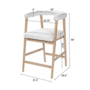 25" Seat Height Bar Stools with Back, Set of 2 by HouseOfZazla
