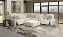 Terrence - Castered Cocktail Ottoman - Chalk
