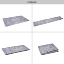Maval - 2'6'' X 10' Washable Runner Rug - Blue / Cream