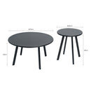 2-Piece Round Nesting Coffee Table Set, Modern by HouseOfZazla