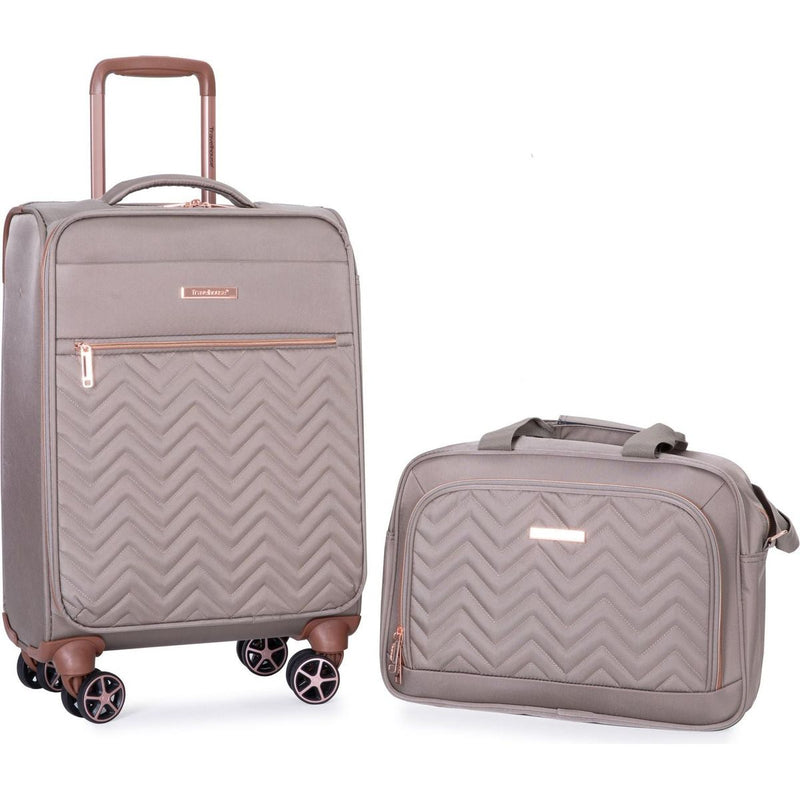 4-Piece Set (16/20/24/28), Softshell Suitcase Spinner Wheels Terylene Luggage Sets Carry On Suitcase Luggage Lightweight Durable Suitcase Khaki