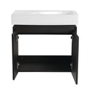 Modern Bathroom Vanity With Ceramic Basin, Wall Mounted Floating Sink Combo, Storage Cabinet by HouseOfZazla