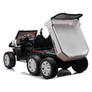 24V 2-Seater UTV-XXL Ride On Truck with Dump Bed for kid,Ride On 4WD UTV with 6 Wheels,Foam Tires, Suitable for Off-Roading,remote control,Three-Point Safety Harness