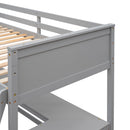 Loft Bed With Shelves With Desk by HouseOfZazla