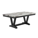 Panda - Dining Table And Trestle Base - Black by HouseOfZazla