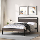 Ceres - Metal Bed With Wood Headboard & Footboard by HouseOfZazla