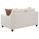 Mahaffey - 2 Piece Track Arm Living Room Set - Beige by HouseOfZazla