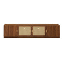 TV Stand, Media Console With Adjustable Shelves - Walnut by HouseOfZazla