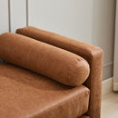 Elegant Upholstered Bench Daybed Ottoman With Bolster Pillows by HouseOfZazla