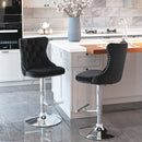 Swivel Adjustable Height Barstools Set of 2 by HouseOfZazla