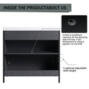 Modern Freestanding Bathroom Vanity With Resin Sink & Soft Close Cabinet Doors