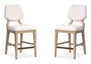 Sunset Cove - Counter Chair With Upholstered Seat and Back (Set of 2) - Sanibel Brown