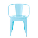 Lourdes 3 PC KD Metal Patio Furniture Set - Matte by HouseOfZazla