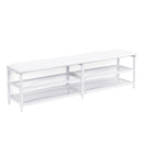 Platform Bed With 2 Tier Storage Shelves, Storage Cabinet by HouseOfZazla