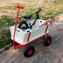 Wooden Children's Outdoor Stroller with Four-Wheel Design by HouseOfZazla