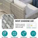 K&K 7-Piece Wicker Patio Furniture Set