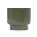 3 Pieces Ceramic Flowerpot, Planter For Patio, Garden Or Windowsills - Antique Light Green
