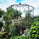 Metal Garden Arch Iron Garden Arbors Gazebo Dia High Birdcage Shape Pergola Pavilion For Wedding Ceremony by HouseOfZazla