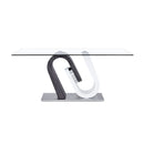 Anne - Dining Table - White / Gray