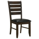 Padded Seat Side Chairs With Tapered Slats (Set of 2) by HouseOfZazla