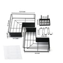 2-Pack Drill-Free Adhesive Corner Shower Caddy Organizer