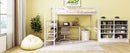 Loft Bed With Desk And Lateral Storage Ladder by HouseOfZazla