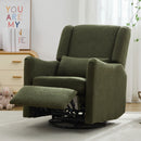 Wide Wingback Swivel Glider Rocker Recliner Chair by HouseOfZazla